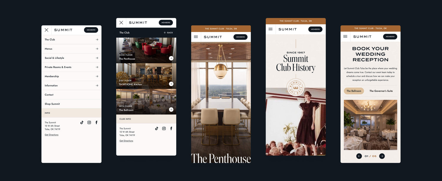 The Summit Club | Forefathers Group | Website Design